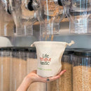 Sac à vrac en coton biologique à fond plat