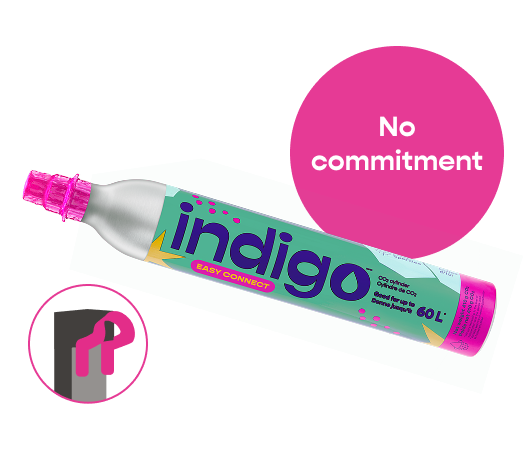 Indigo Soda CO2 bottle