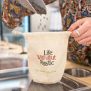 Sac à vrac en coton biologique à fond plat