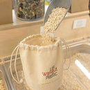 Sac à vrac en coton biologique à fond plat