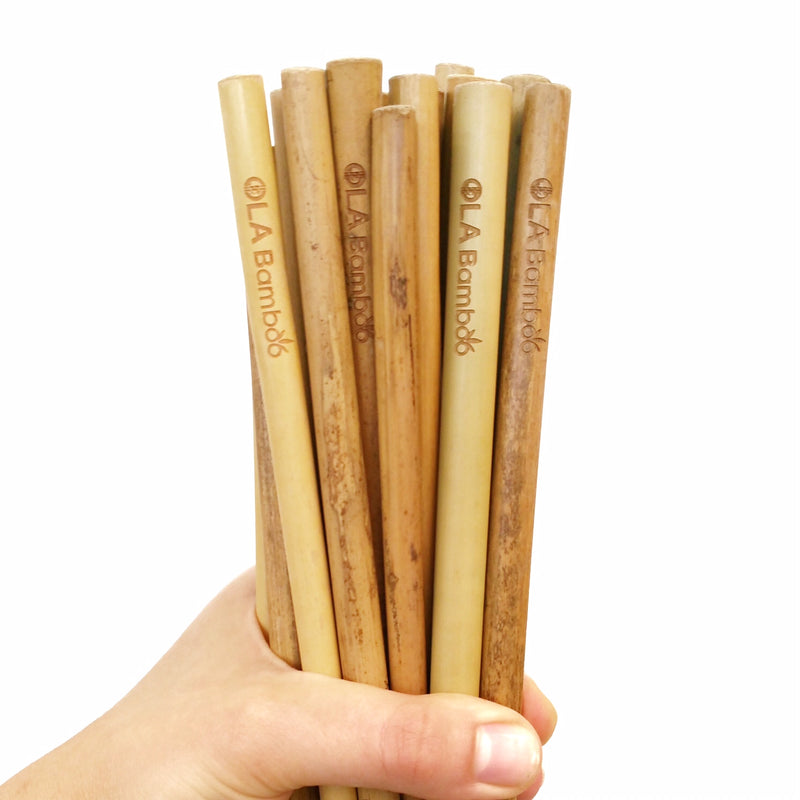 Paille en bambou réutilisable (petite ou large)