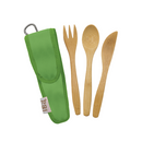 Bamboo Utensils for Kids in a Pouch