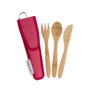 Bamboo Utensils for Kids in a Pouch